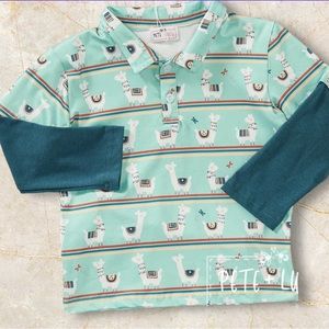 New. Happy Llama Pete N Lucy Long Sleeve Shirt